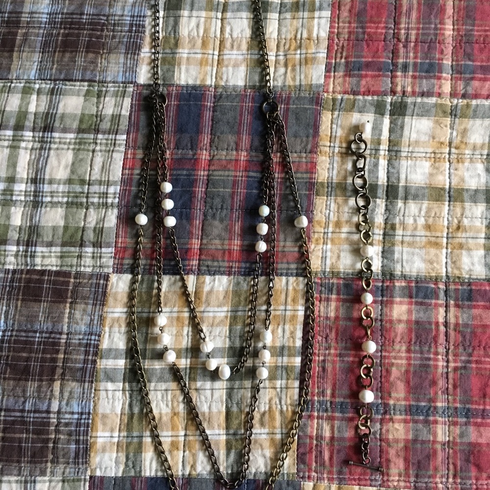 Initial Outfitters Vintage Necklace & Bracelet